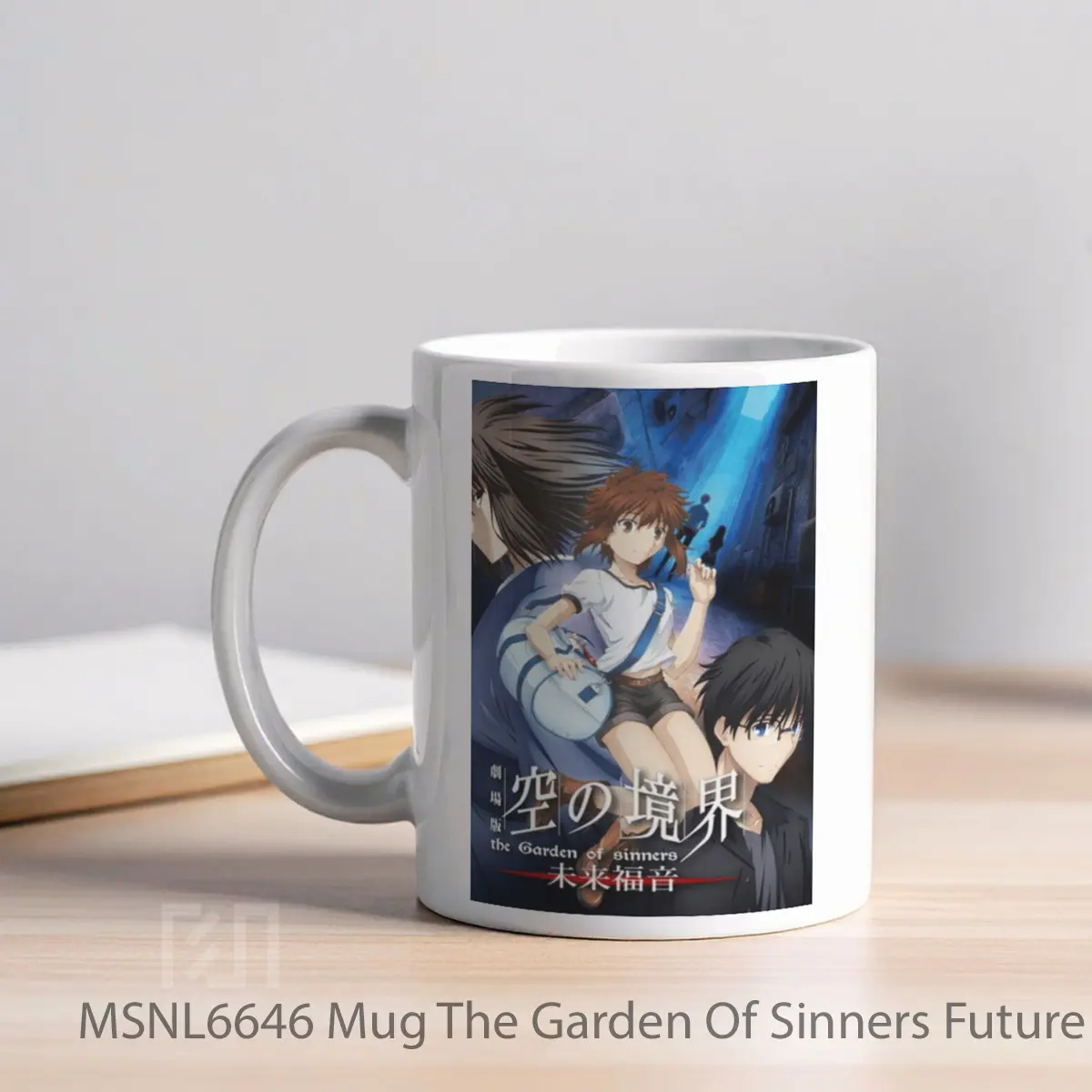 Mug The Garden Of Sinners Future Gospel Gelas Keramik Tema Film MSNL6646 - Tampak Kiri