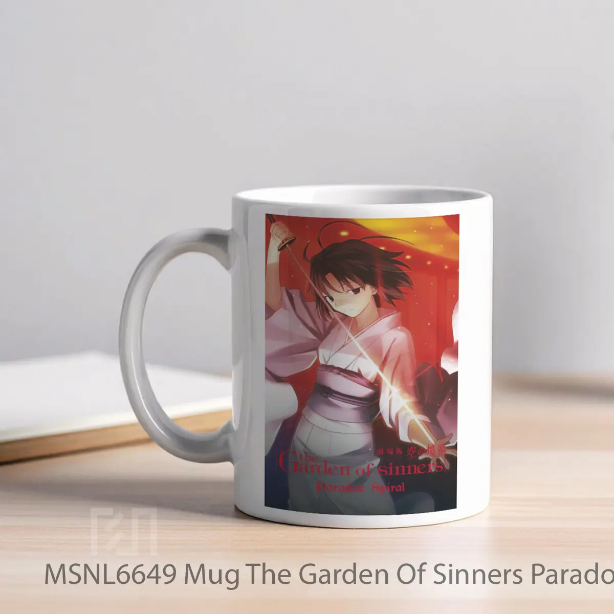 Mug The Garden Of Sinners Paradox Spiral Gelas Keramik Tema Film MSNL6649 - Tampak Kiri