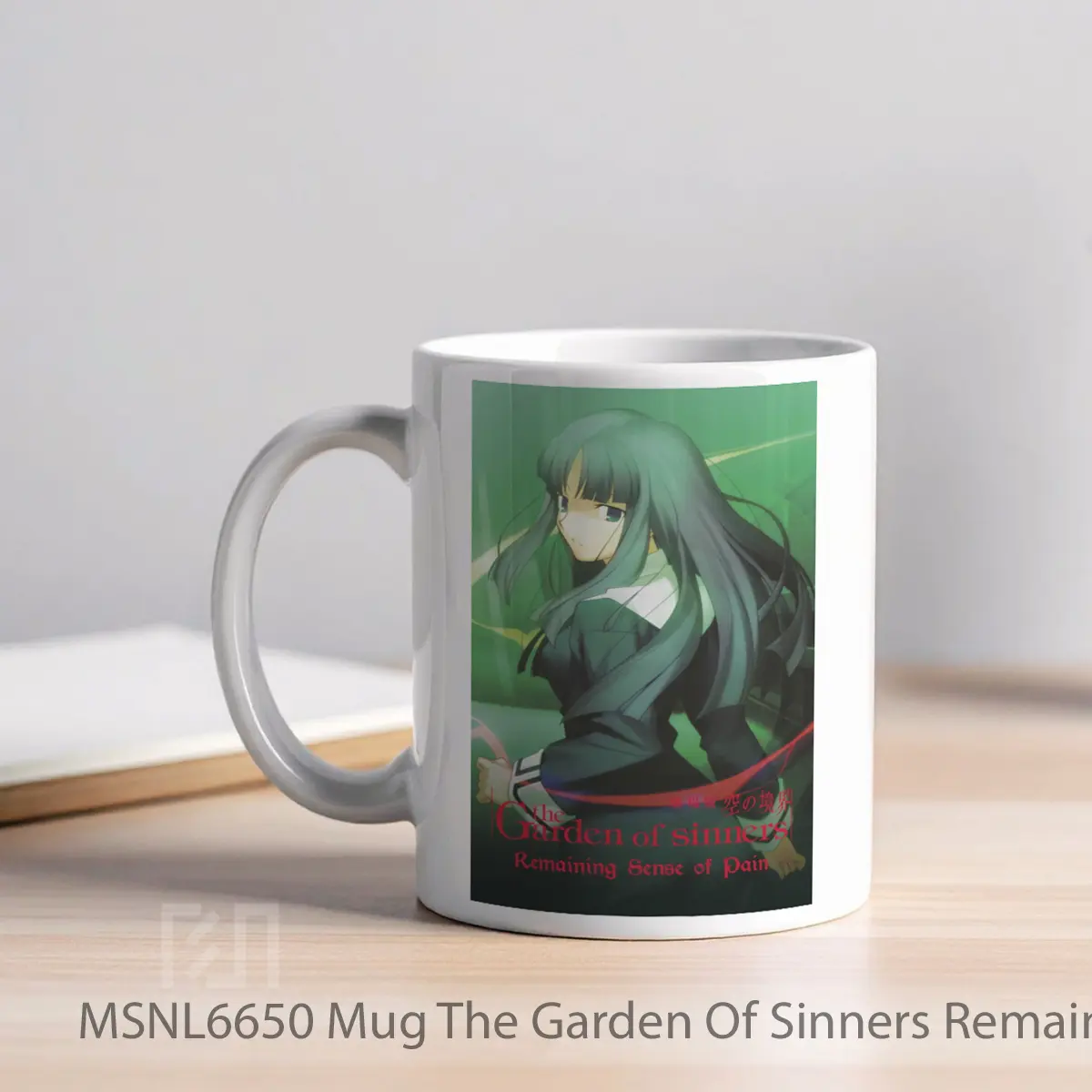 Mug The Garden Of Sinners Remaining Sense Of Pain Gelas Keramik Tema Film MSNL6650 - Tampak Kiri