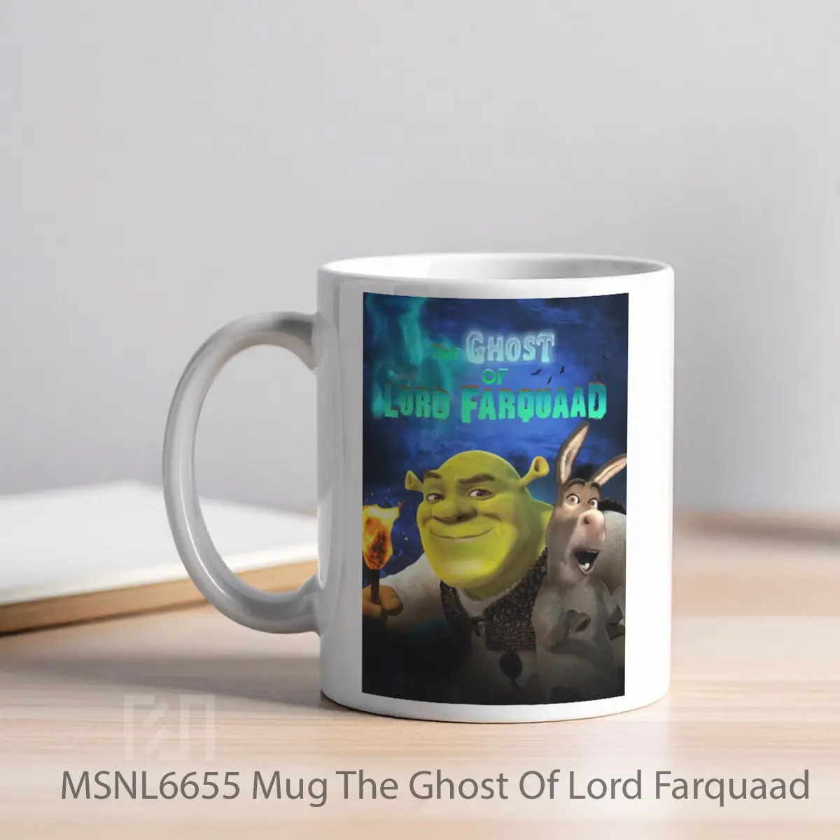 Mug The Ghost Of Lord Farquaad Gelas Keramik Tema Film MSNL6655 - Tampak Kiri