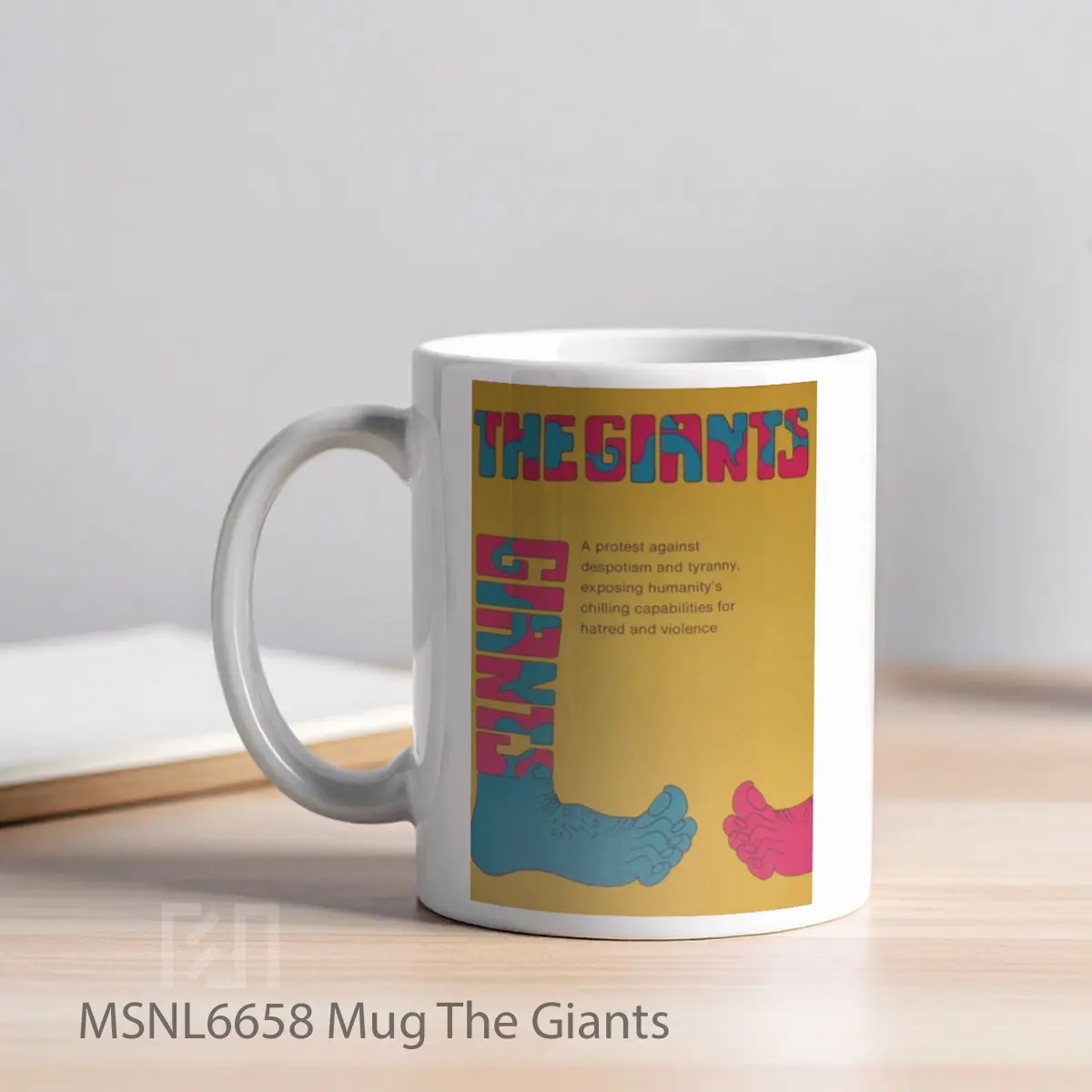 Mug The Giants Gelas Keramik Tema Film MSNL6658 - Tampak Kiri