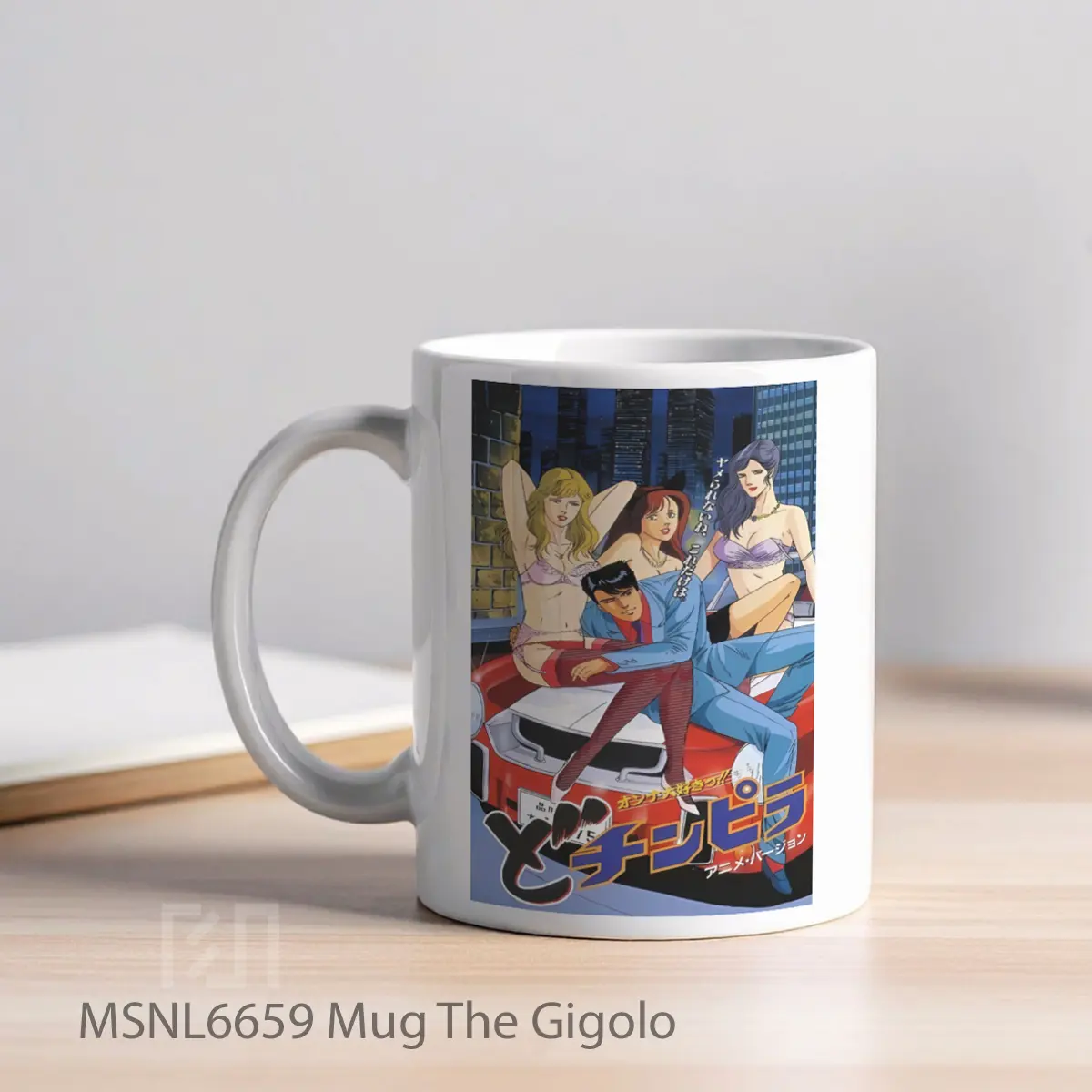 Mug The Gigolo Gelas Keramik Tema Film MSNL6659 - Tampak Kiri