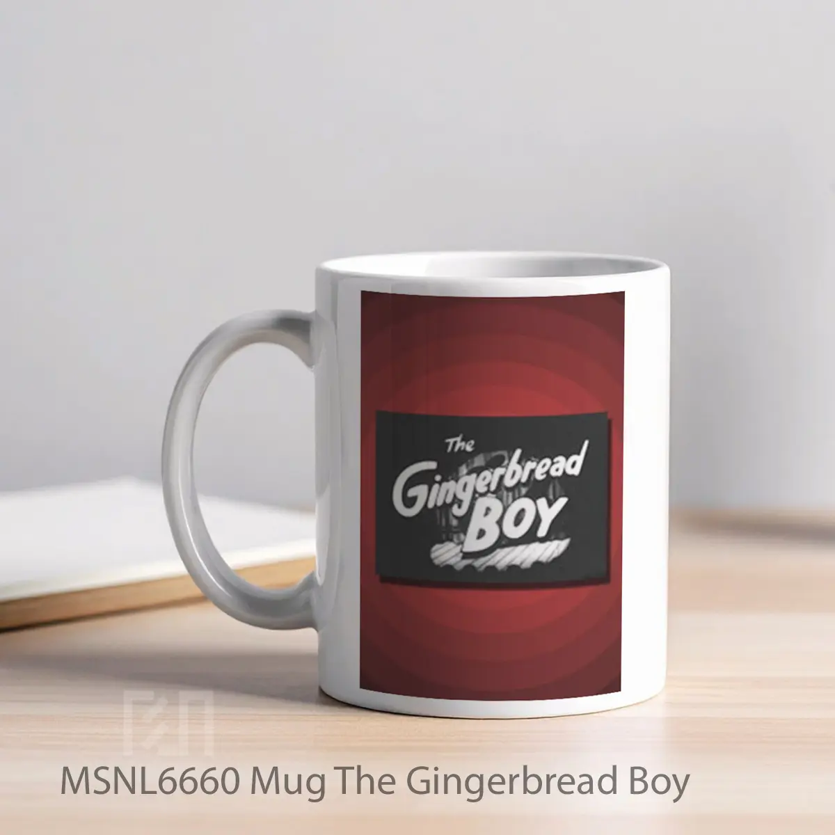 Mug The Gingerbread Boy Gelas Keramik Tema Film MSNL6660 - Tampak Kiri