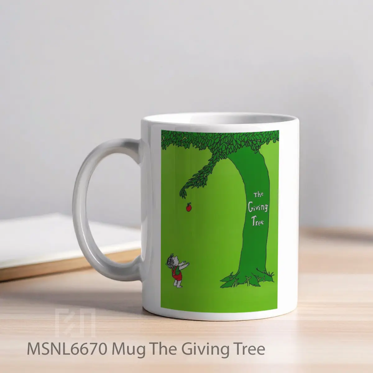 Mug The Giving Tree Gelas Keramik Tema Film MSNL6670 - Tampak Kiri