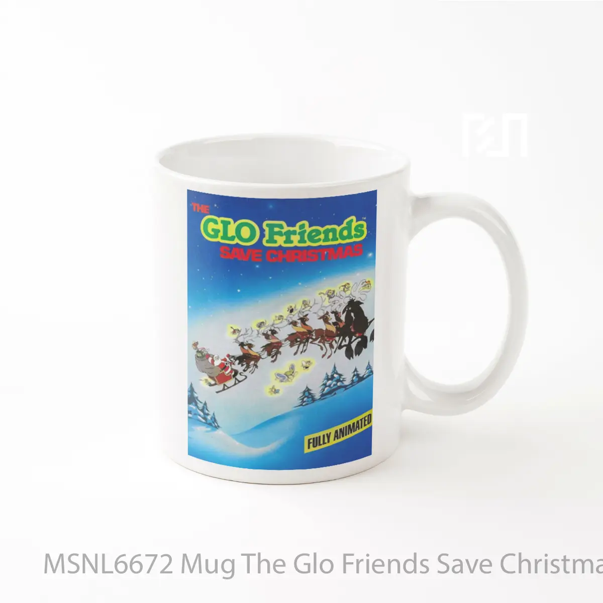 Mug The Glo Friends Save Christmas Gelas Keramik Tema Film MSNL6672