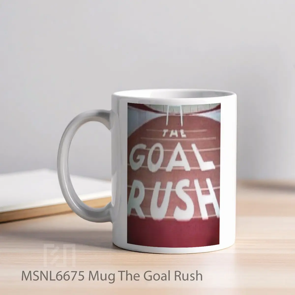 Mug The Goal Rush Gelas Keramik Tema Film MSNL6675 - Tampak Kiri