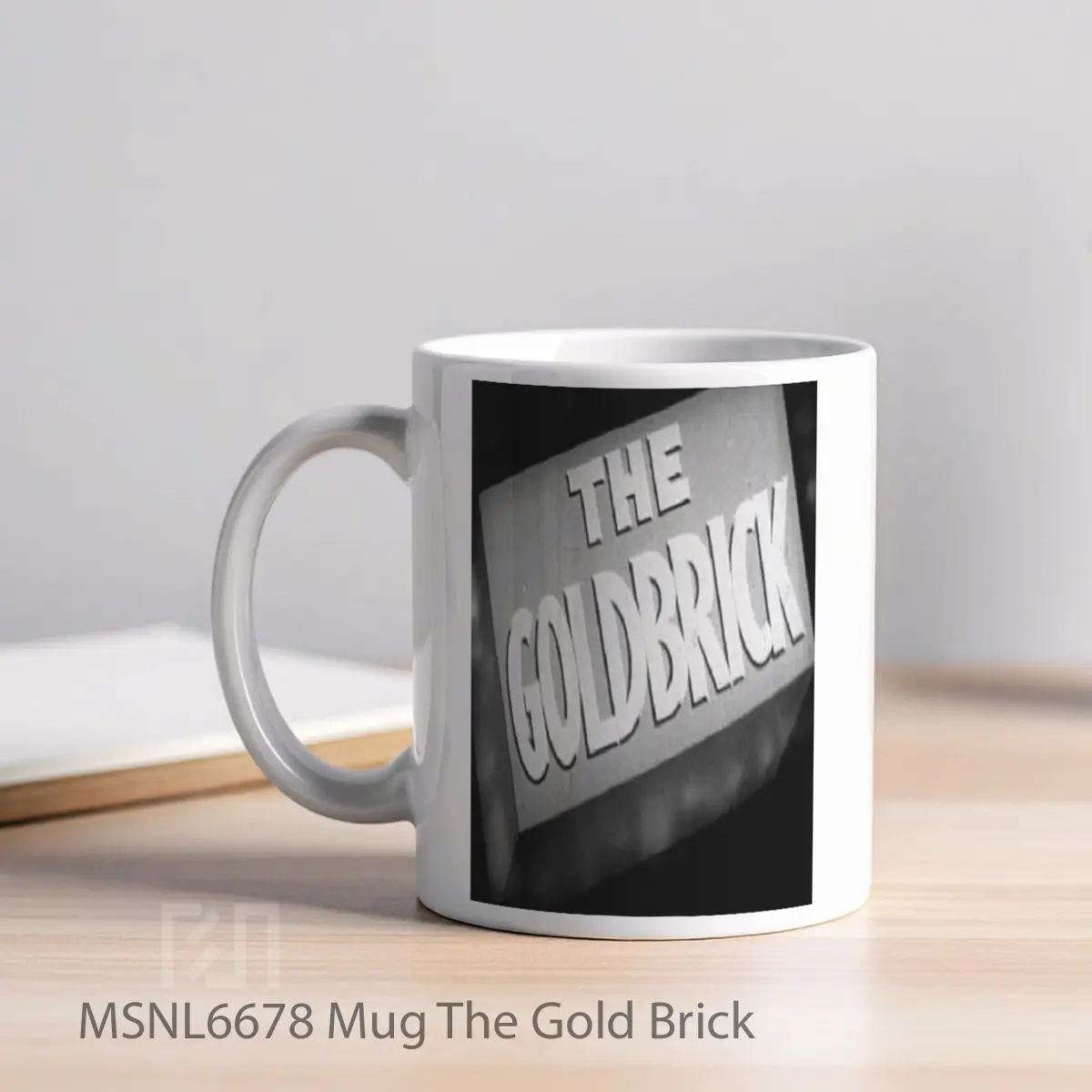 Mug The Gold Brick Gelas Keramik Tema Film MSNL6678 - Tampak Kiri