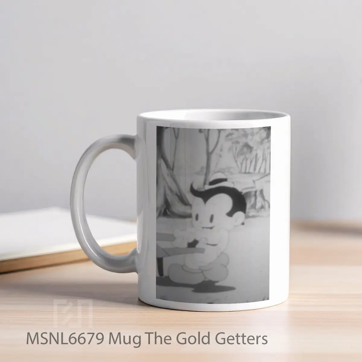 Mug The Gold Getters Gelas Keramik Tema Film MSNL6679 - Tampak Kiri