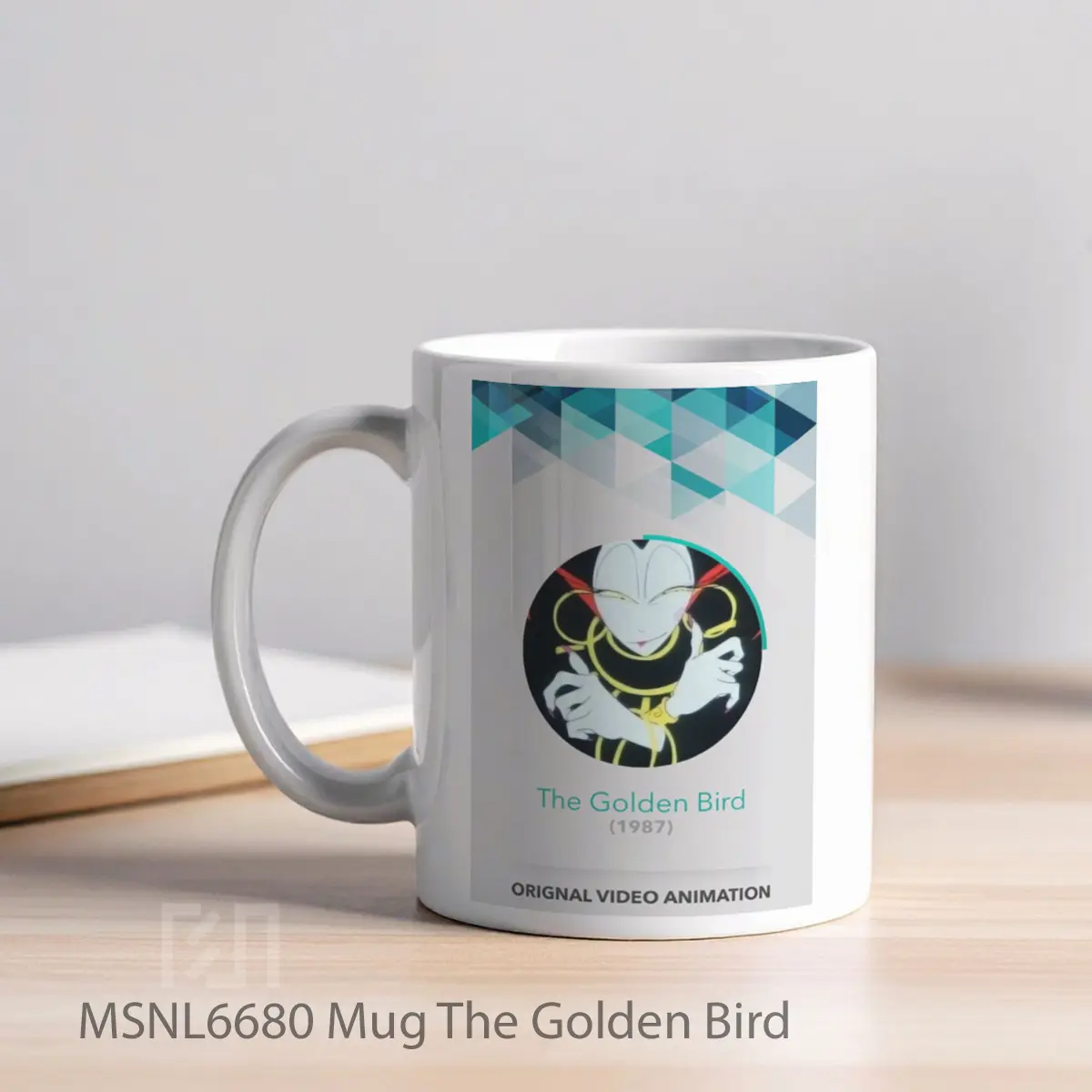 Mug The Golden Bird Gelas Keramik Tema Film MSNL6680 - Tampak Kiri