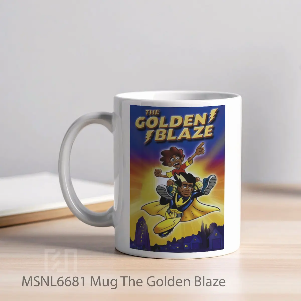 Mug The Golden Blaze Gelas Keramik Tema Film MSNL6681 - Tampak Kiri