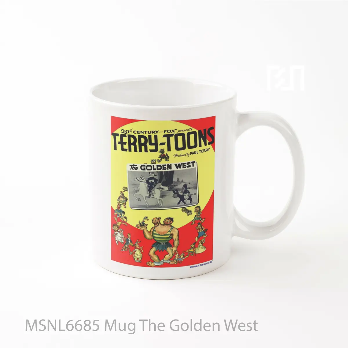 Mug The Golden West Gelas Keramik Tema Film MSNL6685