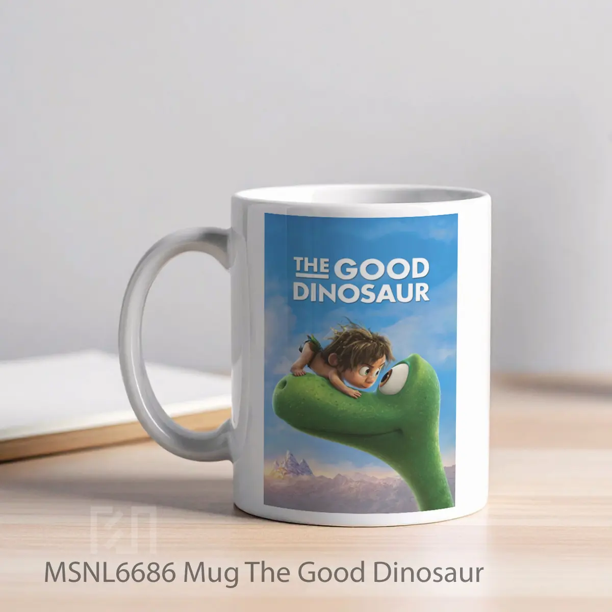 Mug The Good Dinosaur Gelas Keramik Tema Film MSNL6686 - Tampak Kiri