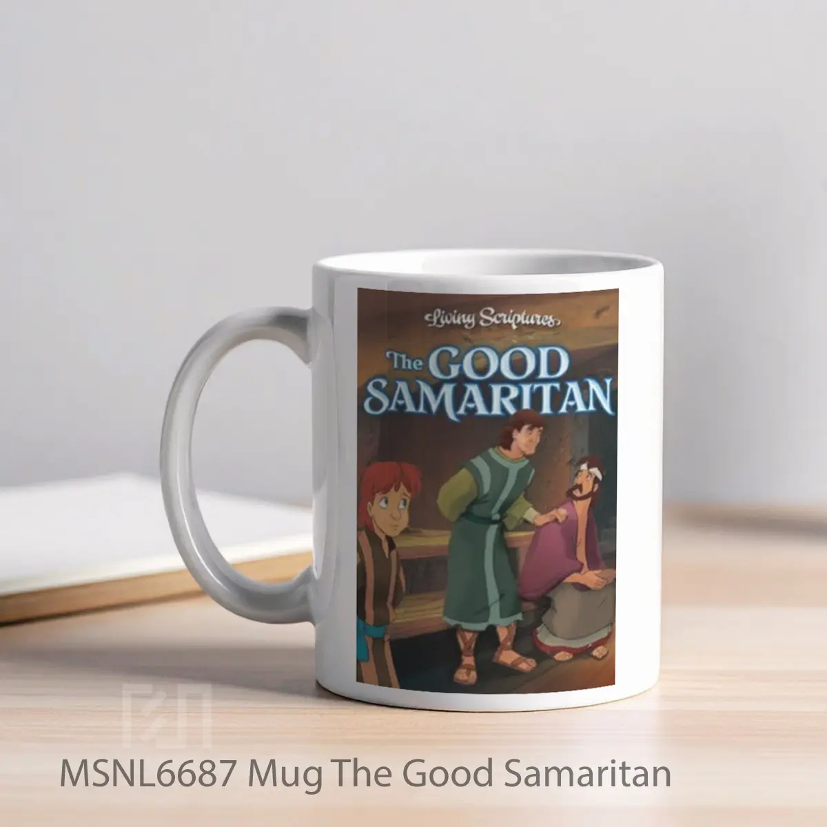 Mug The Good Samaritan Gelas Keramik Tema Film MSNL6687 - Tampak Kiri