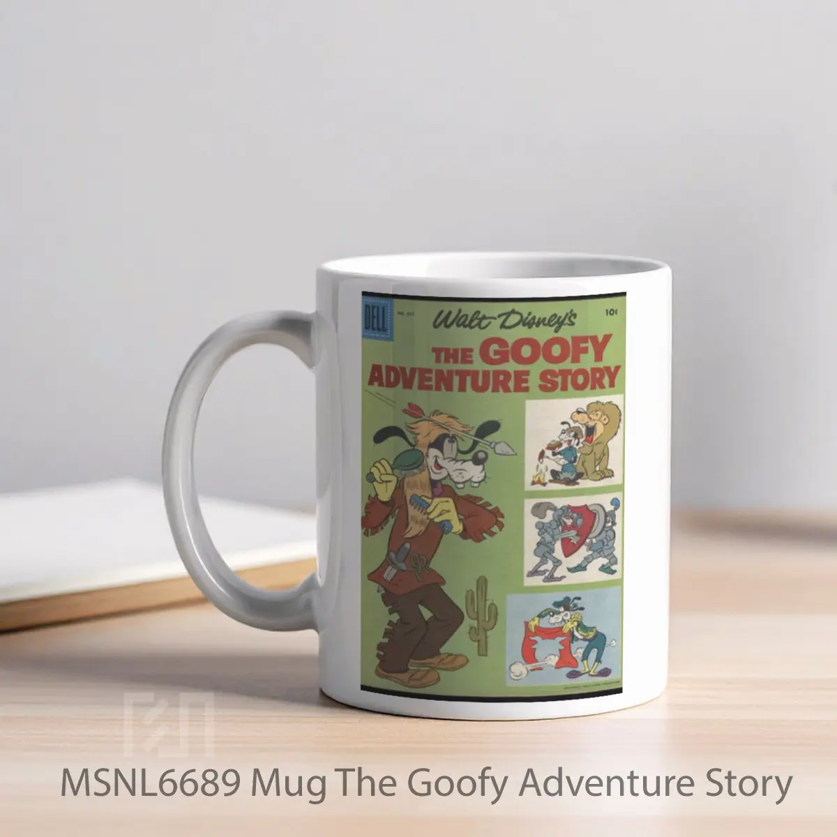 Mug The Goofy Adventure Story Gelas Keramik Tema Film MSNL6689 - Tampak Kiri