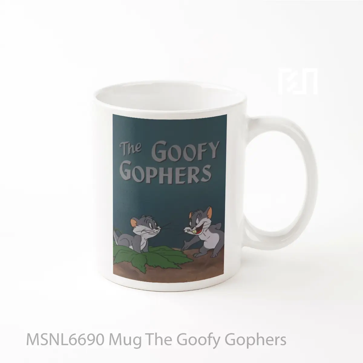 Mug The Goofy Gophers Gelas Keramik Tema Film MSNL6690