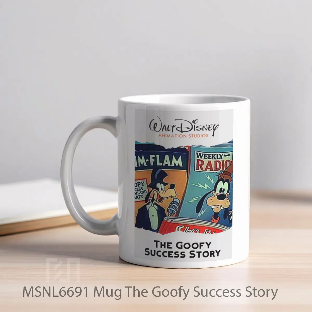 Mug The Goofy Success Story Gelas Keramik Tema Film MSNL6691 - Tampak Kiri