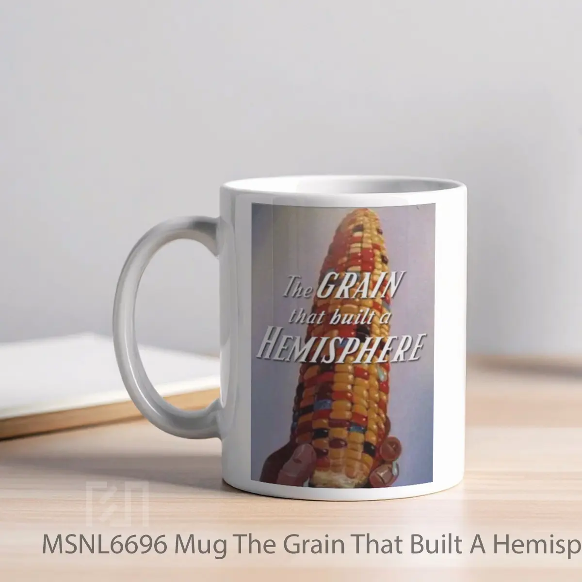 Mug The Grain That Built A Hemisphere Gelas Keramik Tema Film MSNL6696 - Tampak Kiri