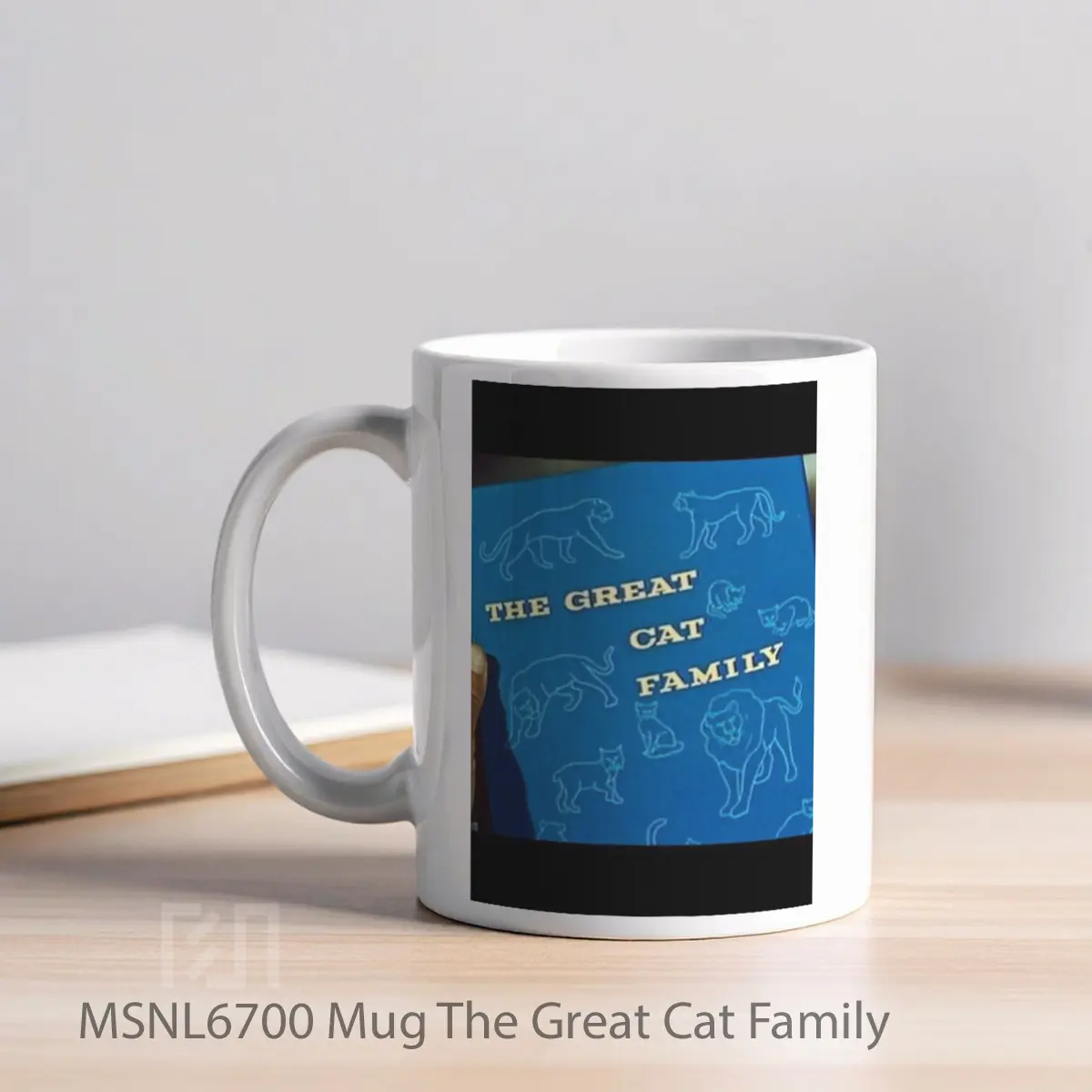 Mug The Great Cat Family Gelas Keramik Tema Film MSNL6700 - Tampak Kiri