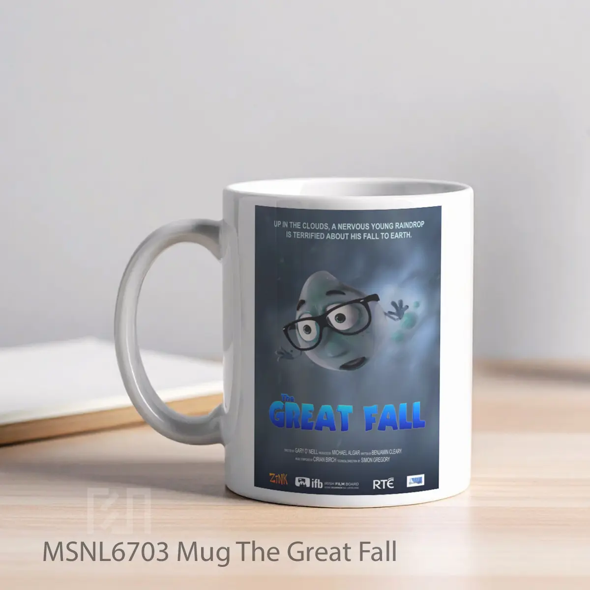 Mug The Great Fall Gelas Keramik Tema Film MSNL6703 - Tampak Kiri