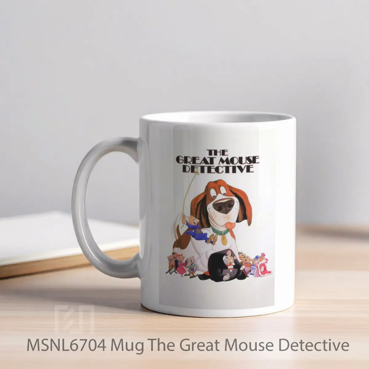 Mug The Great Mouse Detective Gelas Keramik Tema Film MSNL6704 - Tampak Kiri