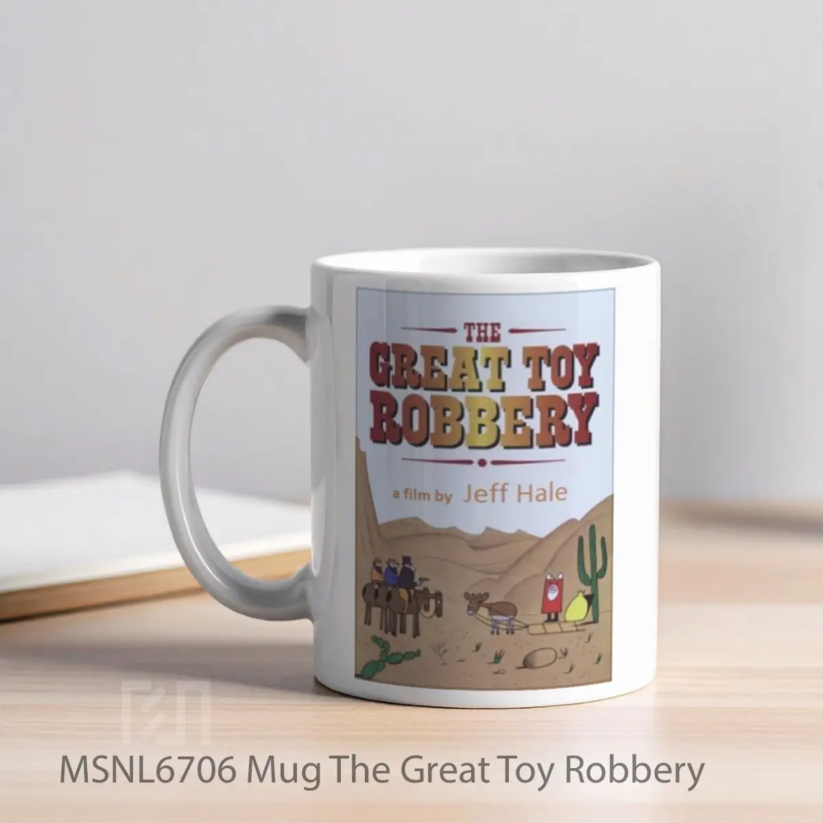 Mug The Great Toy Robbery Gelas Keramik Tema Film MSNL6706 - Tampak Kiri