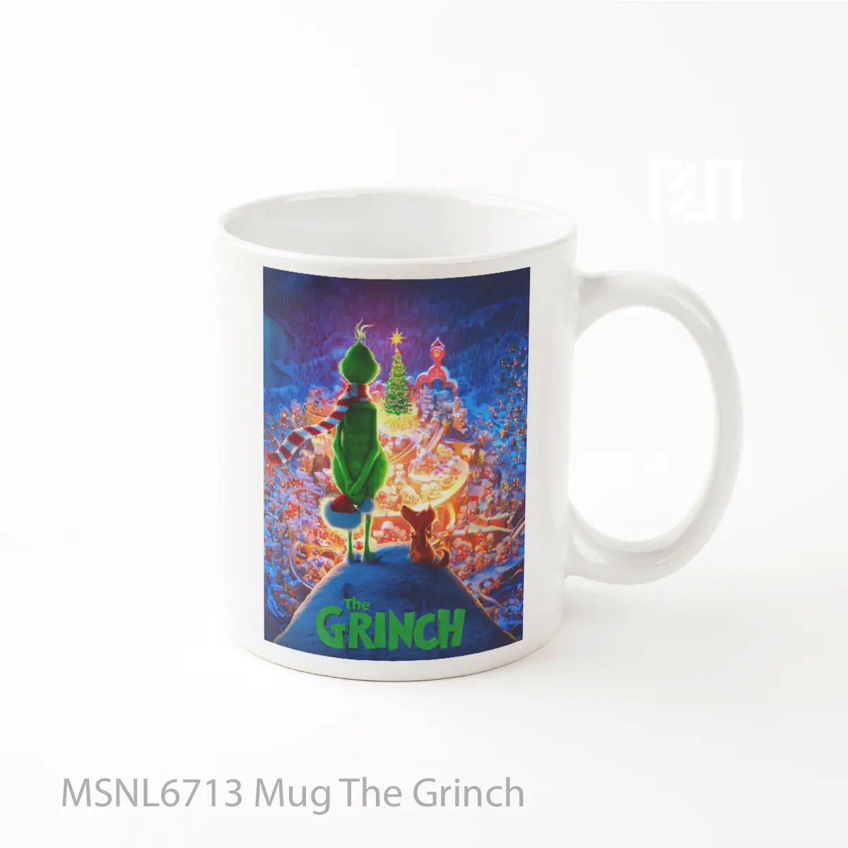 Mug The Grinch Gelas Keramik Tema Film MSNL6713