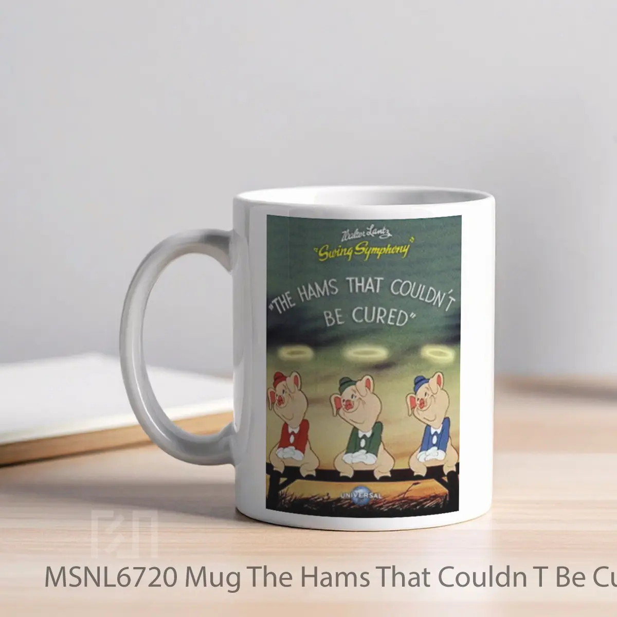Mug The Hams That Couldn T Be Cured Gelas Keramik Tema Film MSNL6720 - Tampak Kiri