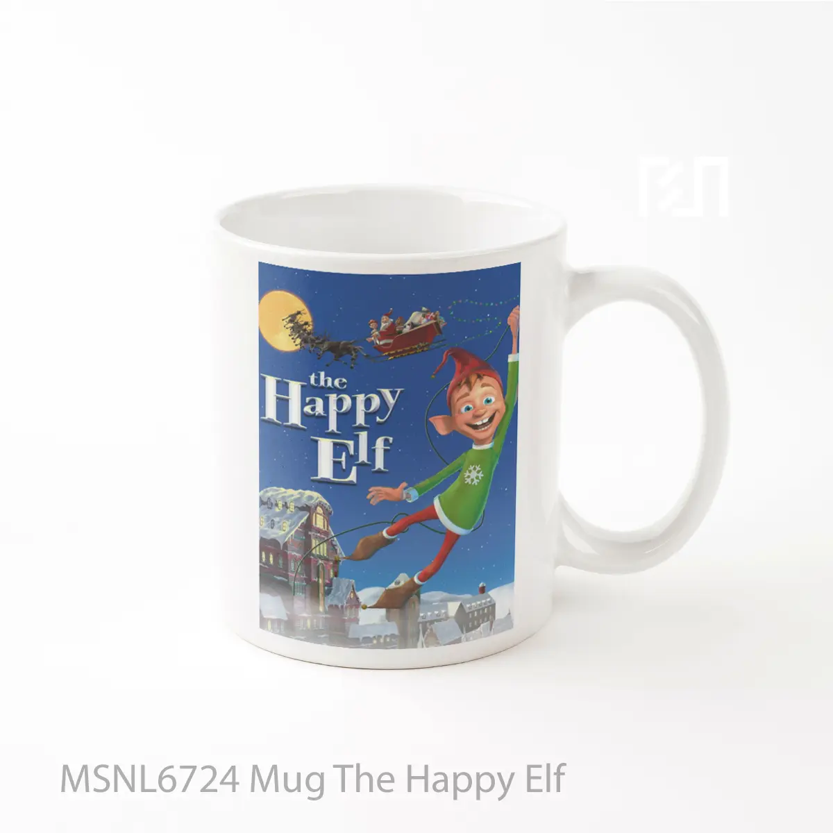 Mug The Happy Elf Gelas Keramik Tema Film MSNL6724