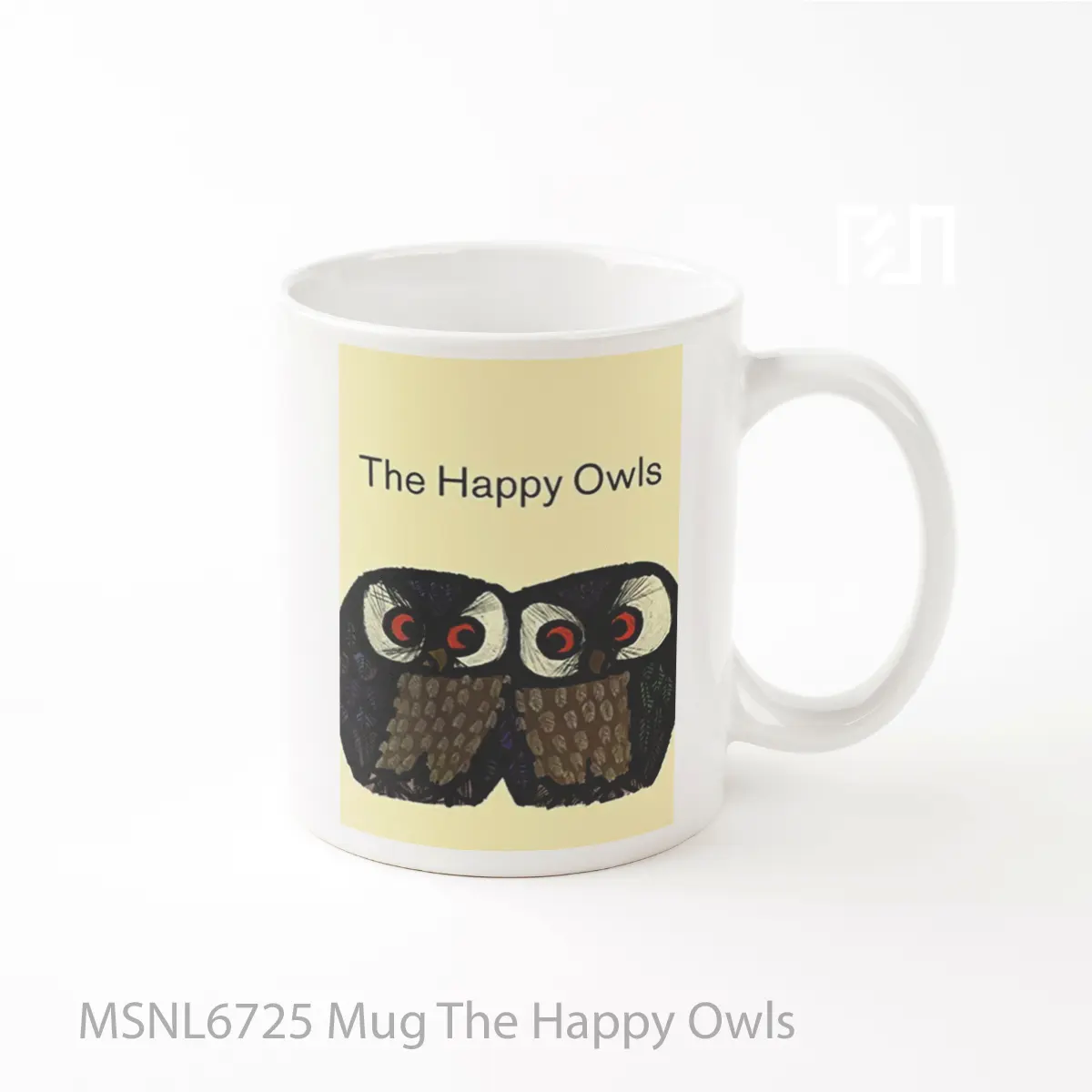 Mug The Happy Owls Gelas Keramik Tema Film MSNL6725