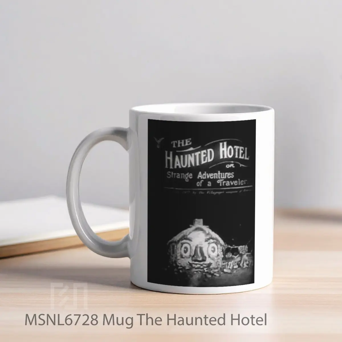 Mug The Haunted Hotel Gelas Keramik Tema Film MSNL6728 - Tampak Kiri