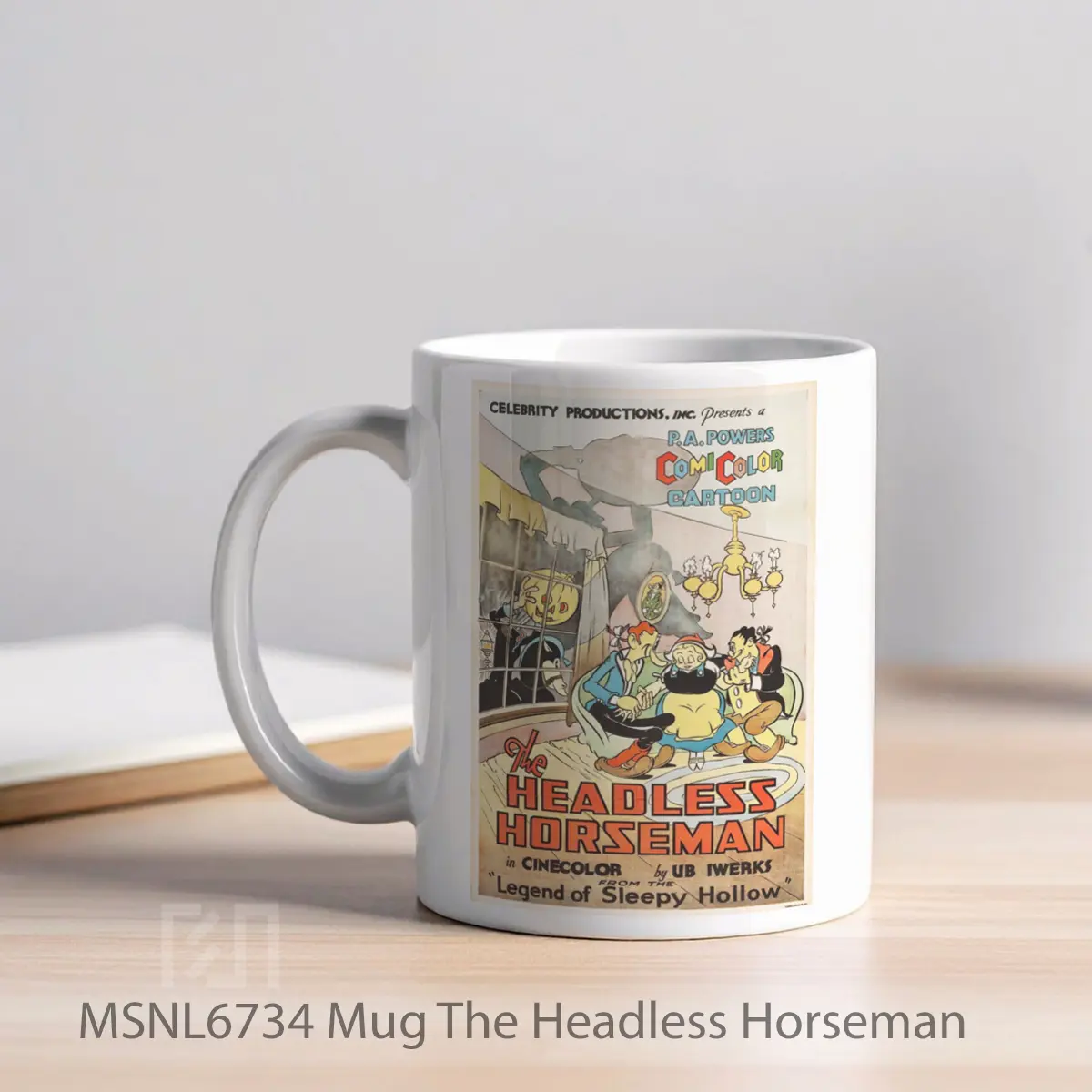 Mug The Headless Horseman Gelas Keramik Tema Film MSNL6734 - Tampak Kiri