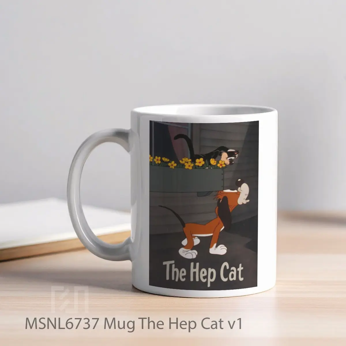 Mug The Hep Cat V1 Gelas Keramik Tema Film MSNL6737 - Tampak Kiri