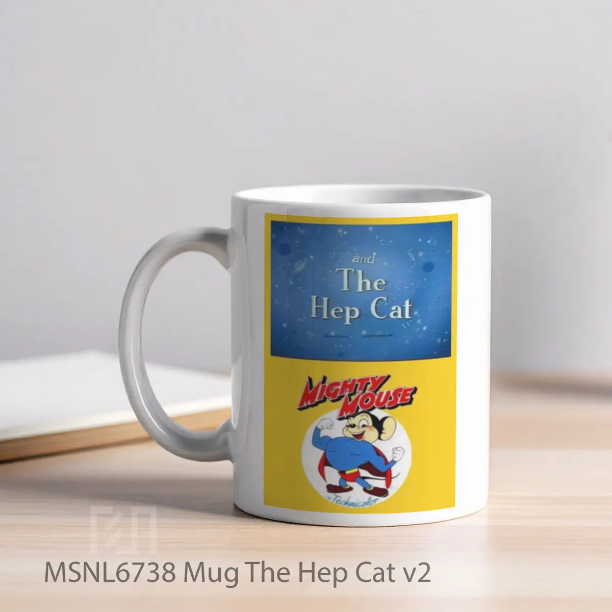 Mug The Hep Cat V2 Gelas Keramik Tema Film MSNL6738 - Tampak Kiri