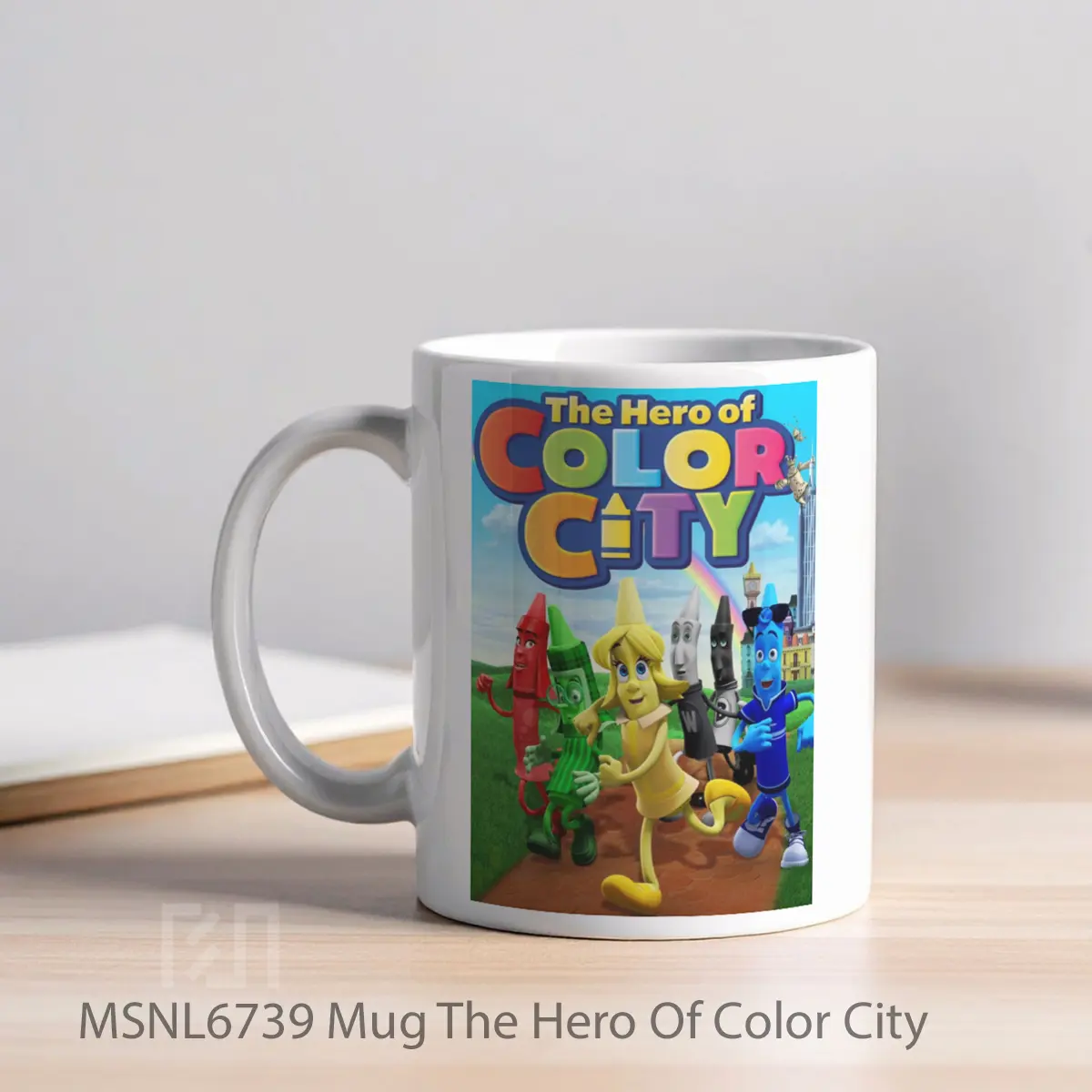 Mug The Hero Of Color City Gelas Keramik Tema Film MSNL6739 - Tampak Kiri
