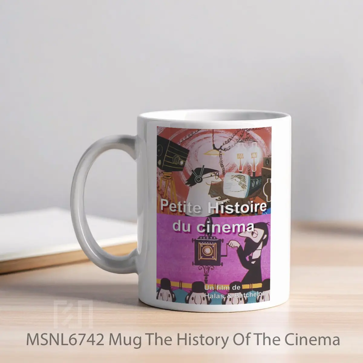 Mug The History Of The Cinema Gelas Keramik Tema Film MSNL6742 - Tampak Kiri