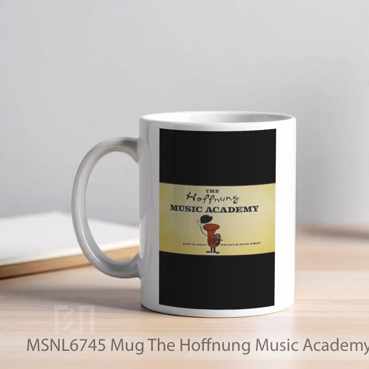 Mug The Hoffnung Music Academy Gelas Keramik Tema Film MSNL6745 - Tampak Kiri