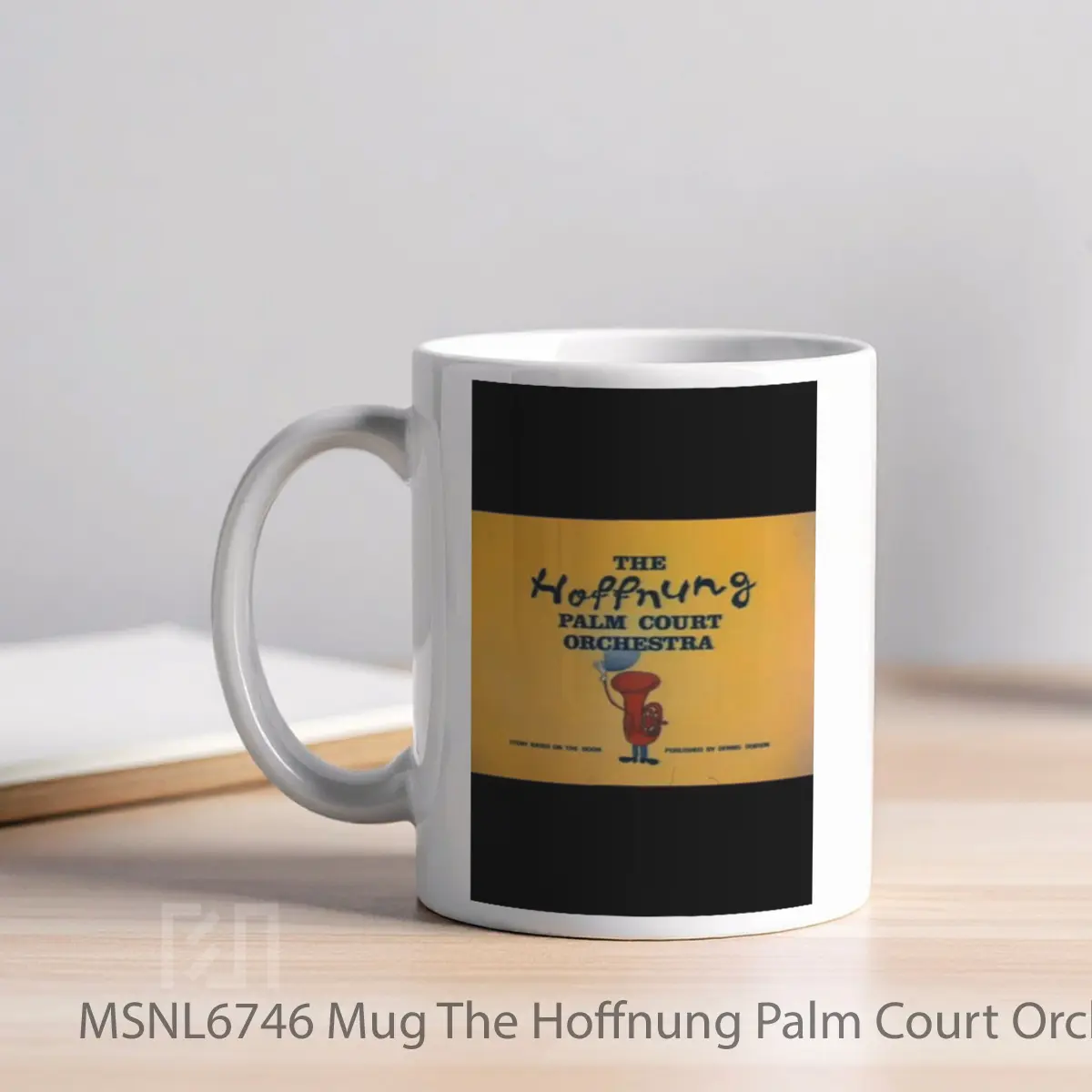 Mug The Hoffnung Palm Court Orchestra Gelas Keramik Tema Film MSNL6746 - Tampak Kiri