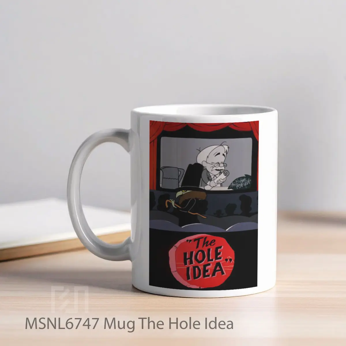 Mug The Hole Idea Gelas Keramik Tema Film MSNL6747 - Tampak Kiri