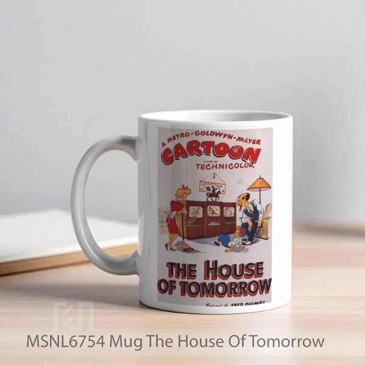Mug The House Of Tomorrow Gelas Keramik Tema Film MSNL6754 - Tampak Kiri