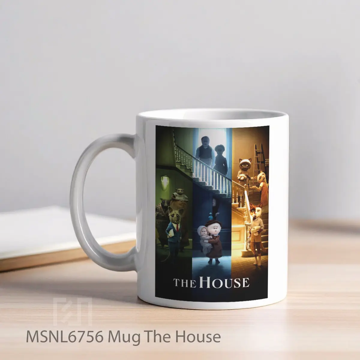 Mug The House Gelas Keramik Tema Film MSNL6756 - Tampak Kiri