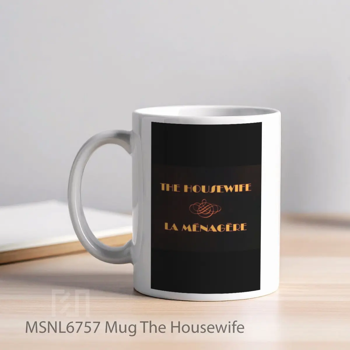 Mug The Housewife Gelas Keramik Tema Film MSNL6757 - Tampak Kiri