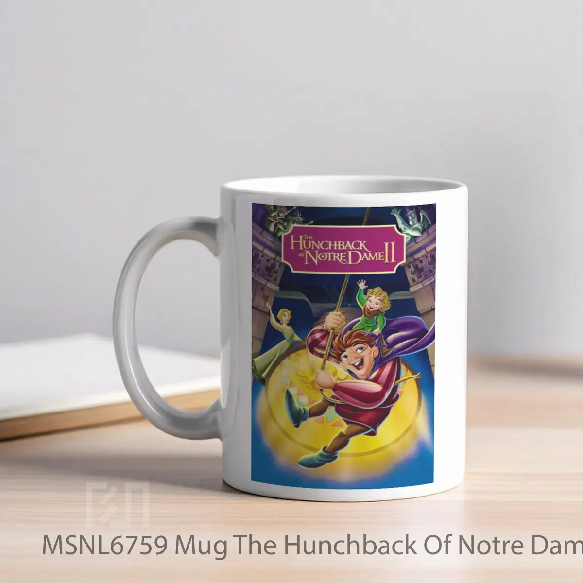 Mug The Hunchback Of Notre Dame Ii Gelas Keramik Tema Film MSNL6759 - Tampak Kiri