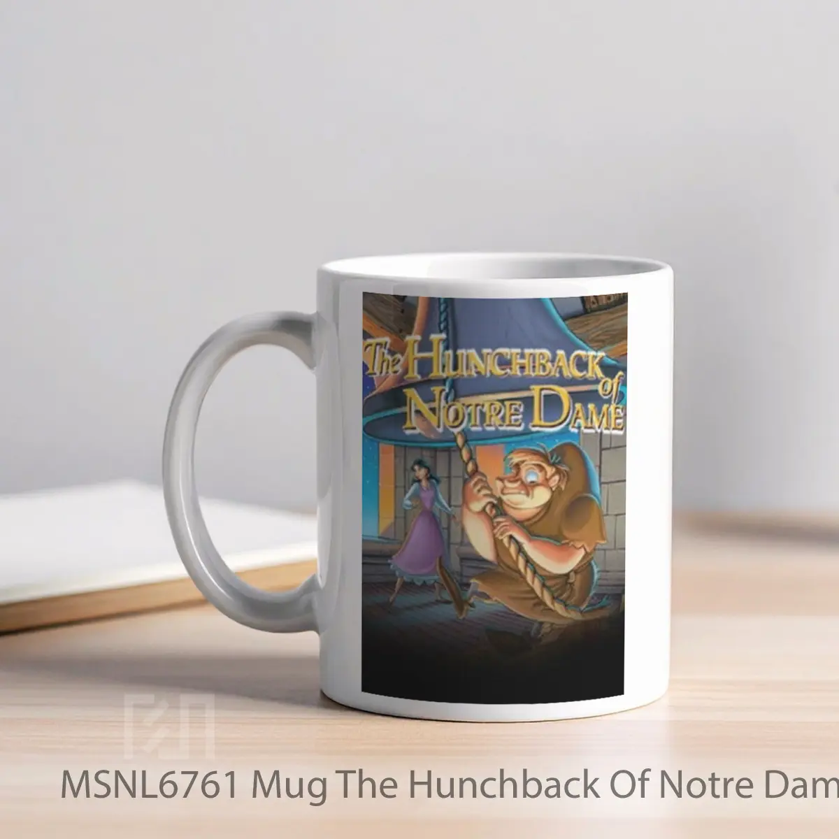 Mug The Hunchback Of Notre Dame V2 Gelas Keramik Tema Film MSNL6761 - Tampak Kiri