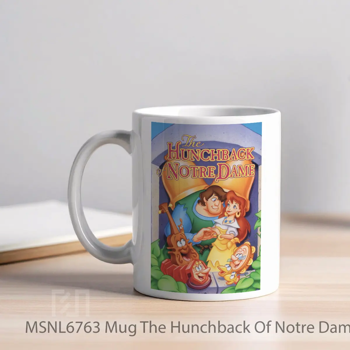 Mug The Hunchback Of Notre Dame V4 Gelas Keramik Tema Film MSNL6763 - Tampak Kiri