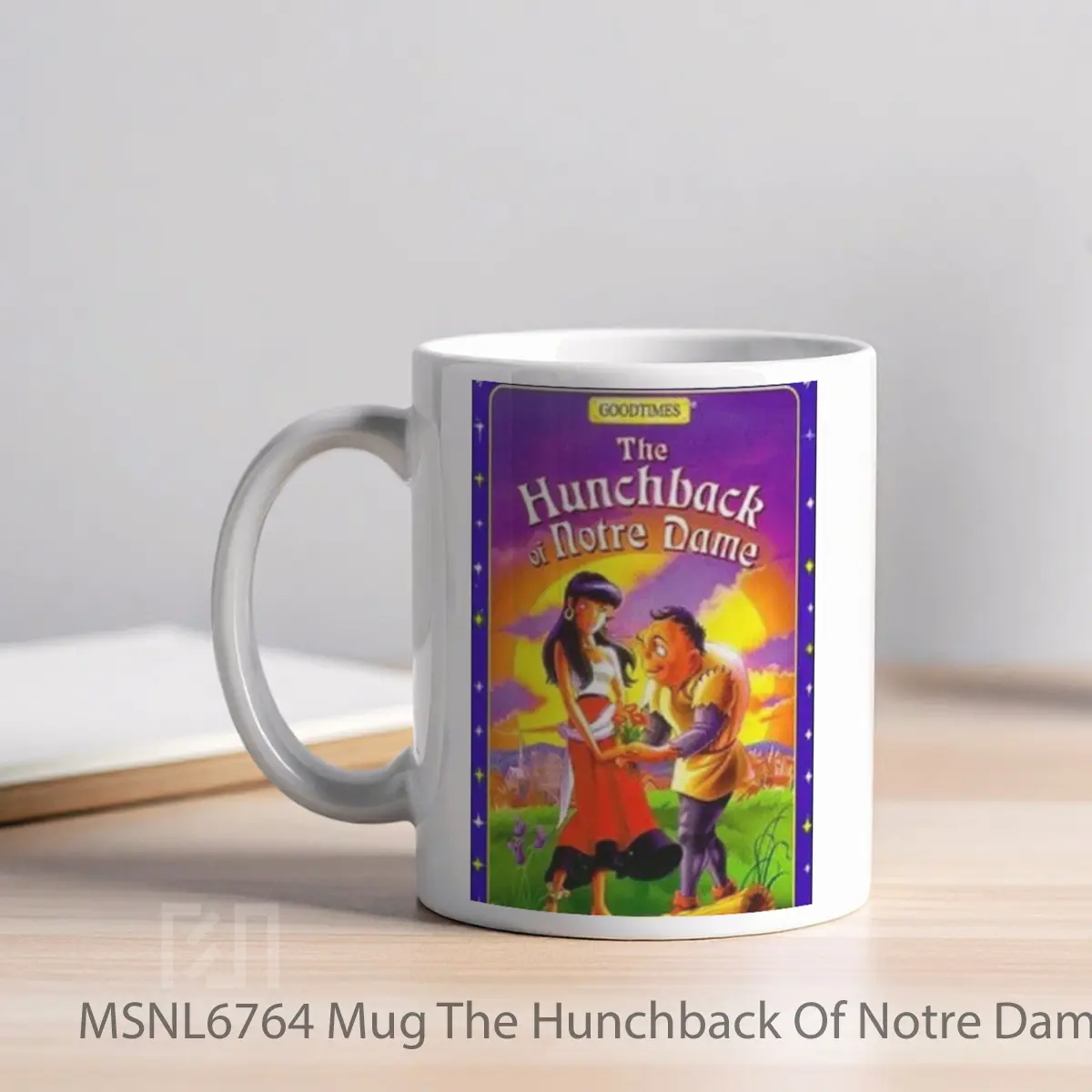 Mug The Hunchback Of Notre Dame V5 Gelas Keramik Tema Film MSNL6764 - Tampak Kiri