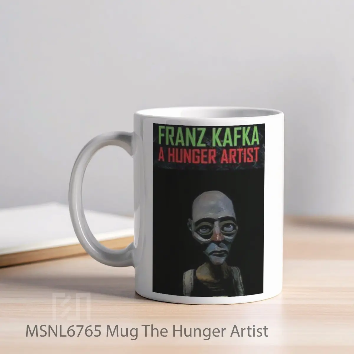 Mug The Hunger Artist Gelas Keramik Tema Film MSNL6765 - Tampak Kiri