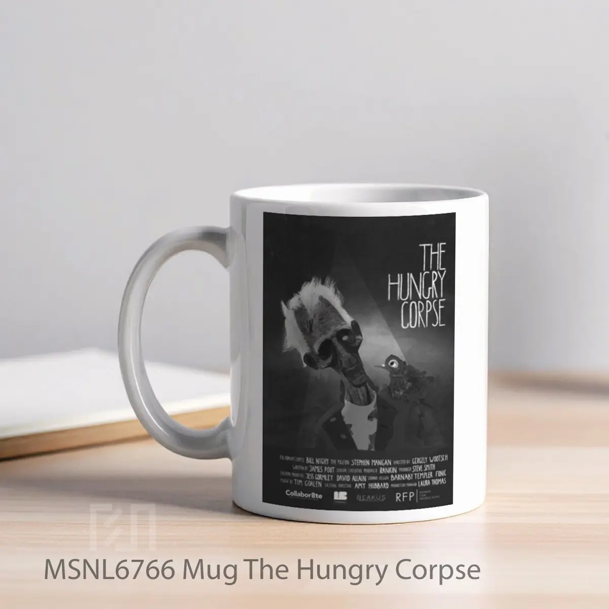 Mug The Hungry Corpse Gelas Keramik Tema Film MSNL6766 - Tampak Kiri