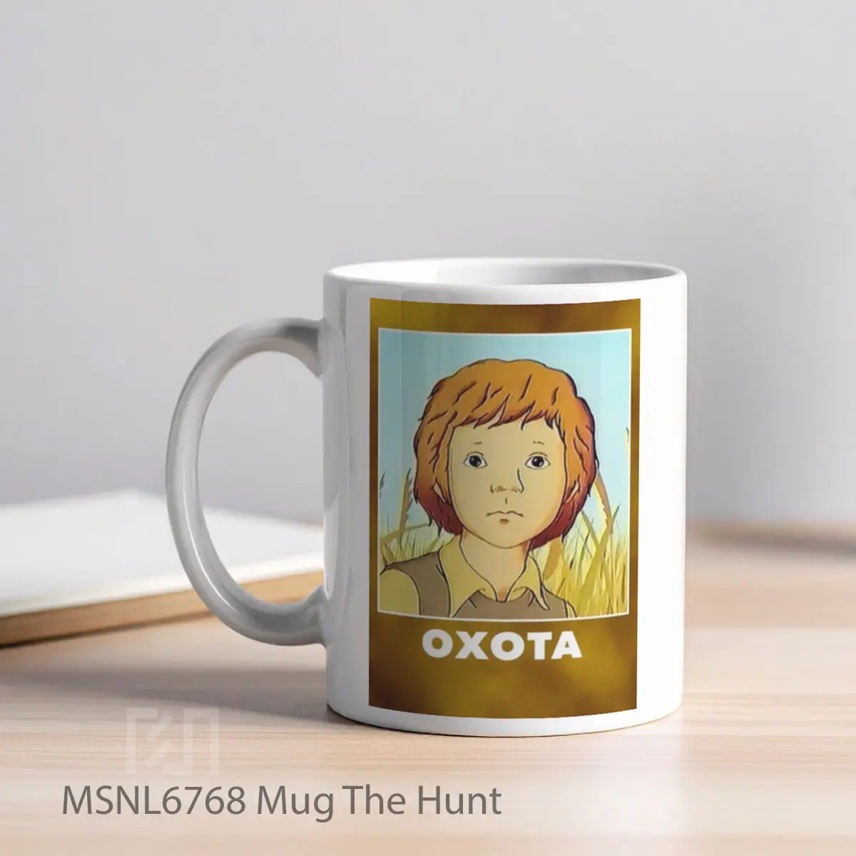 Mug The Hunt Gelas Keramik Tema Film MSNL6768 - Tampak Kiri