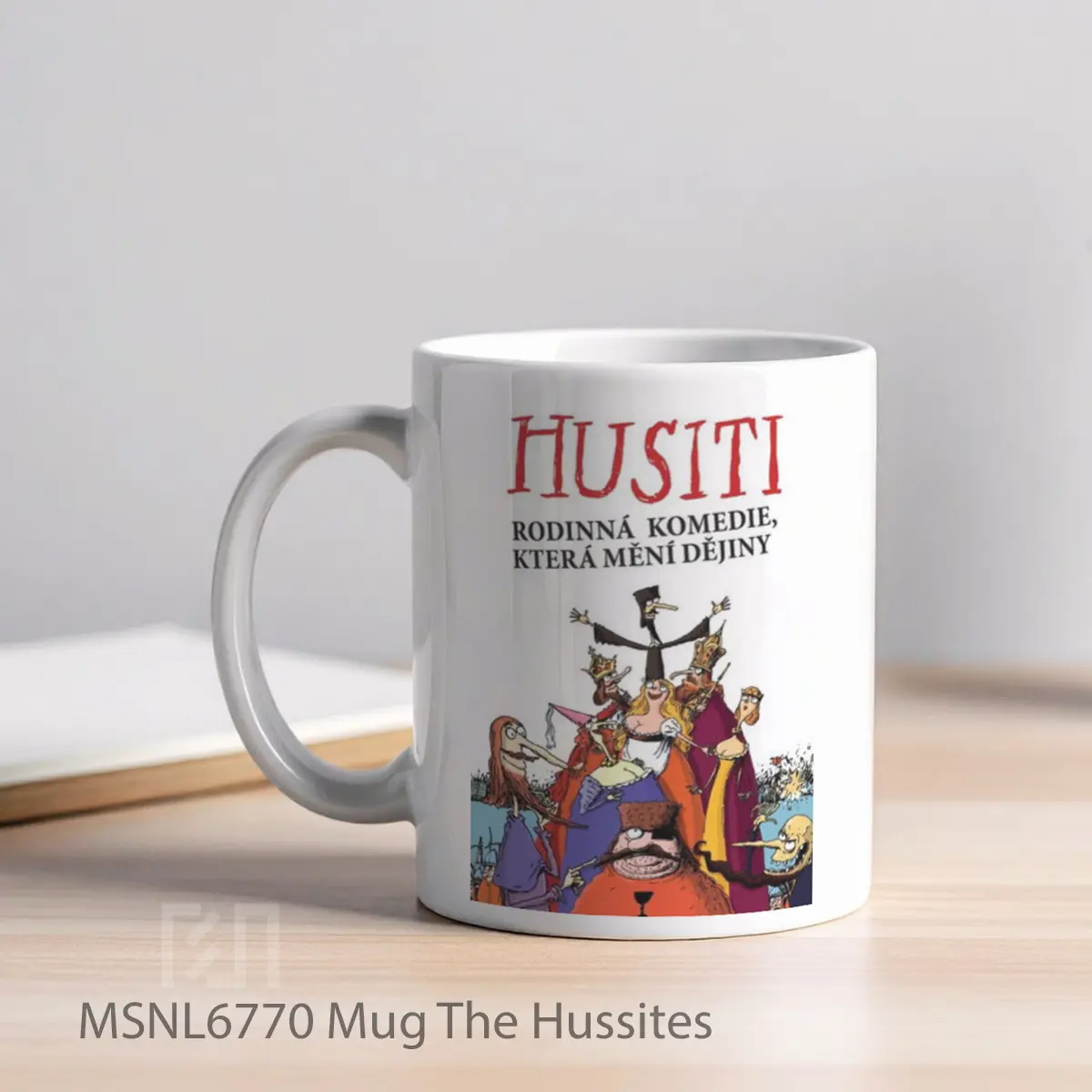 Mug The Hussites Gelas Keramik Tema Film MSNL6770 - Tampak Kiri