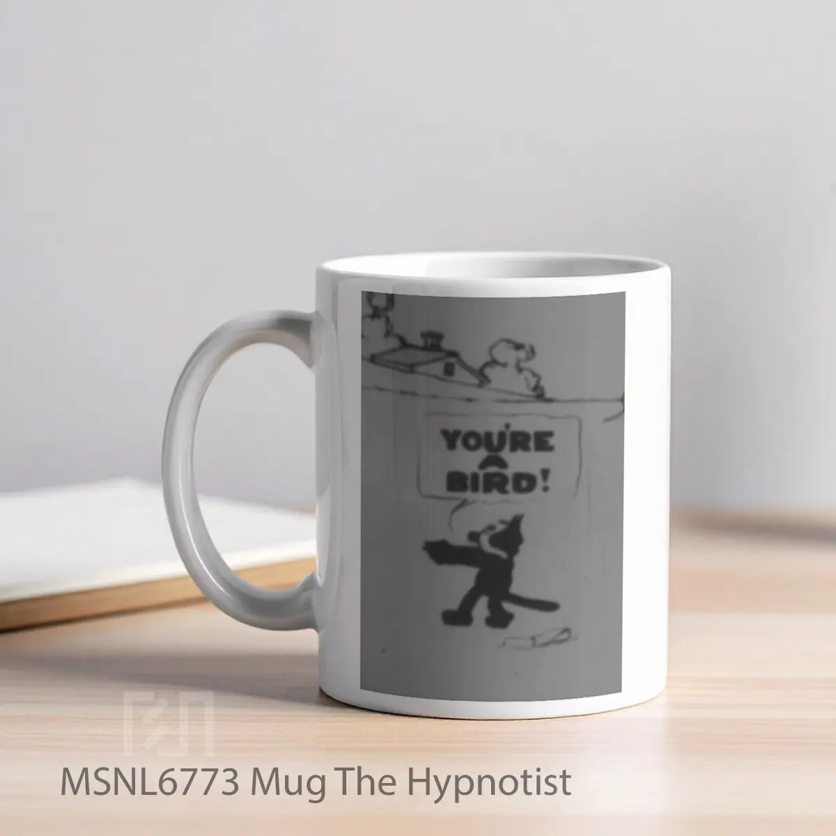 Mug The Hypnotist Gelas Keramik Tema Film MSNL6773 - Tampak Kiri